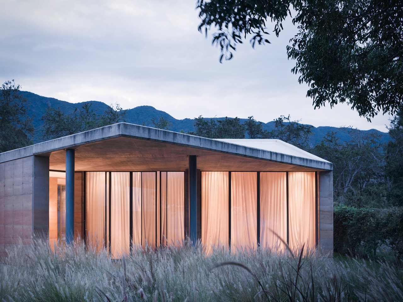 Picture of the view of the private section at the holiday home (Tatiana Bilbao)