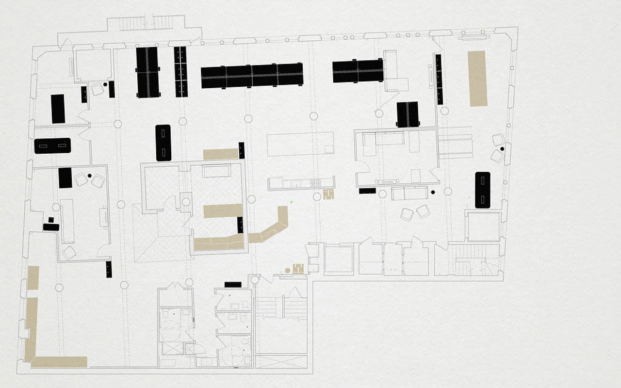 Floor plan of Black Math’s office