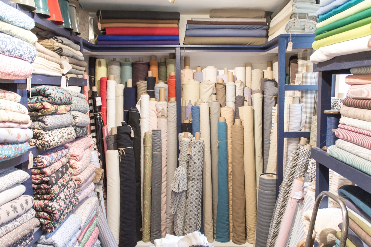 The Cloth Shop fabric room