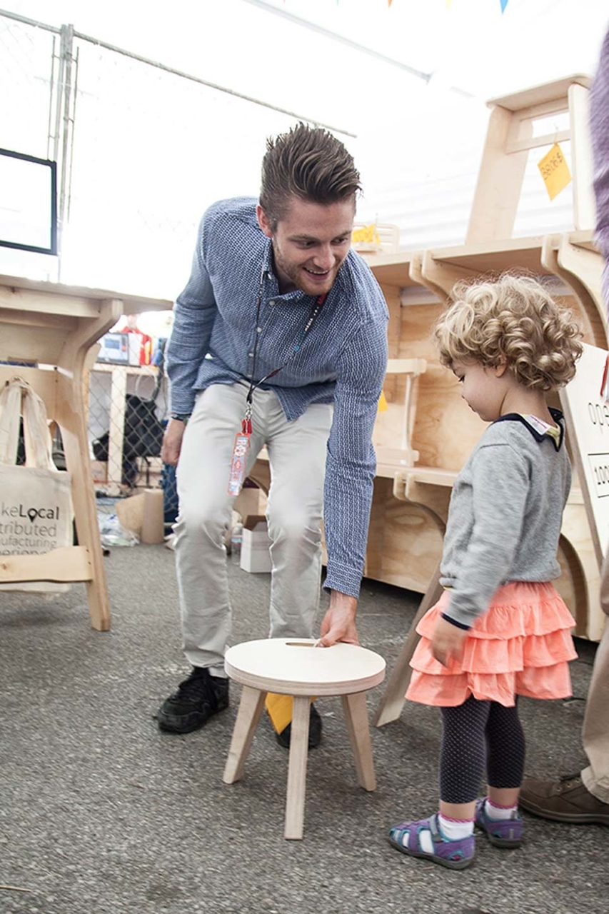 MakeLocal by 100K Garages and Opendesk at the New York Maker Faire