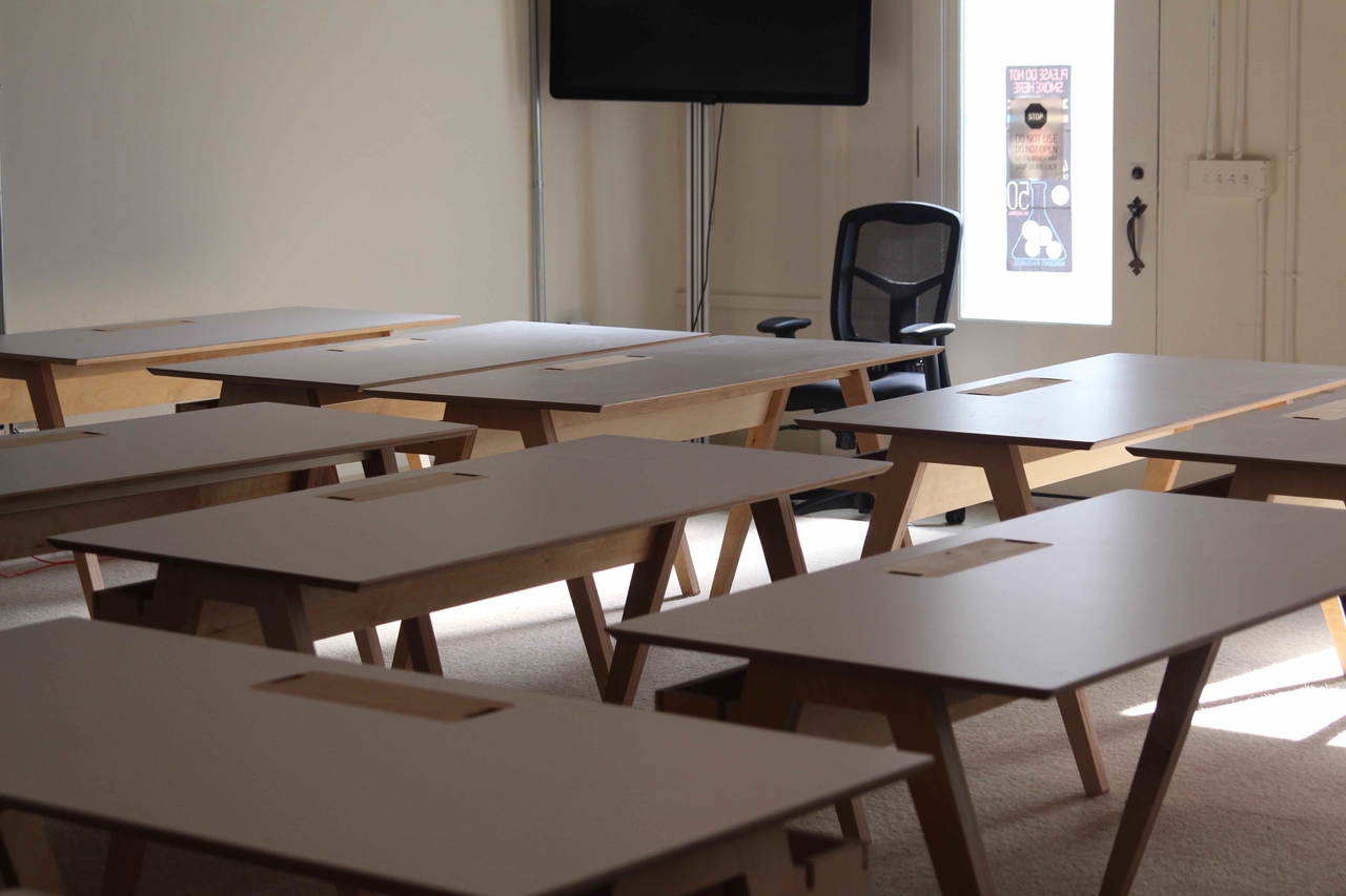 Some Olivia Desk from Opendesk being made in San Francisco for Ixonos by Lucid Machine Art