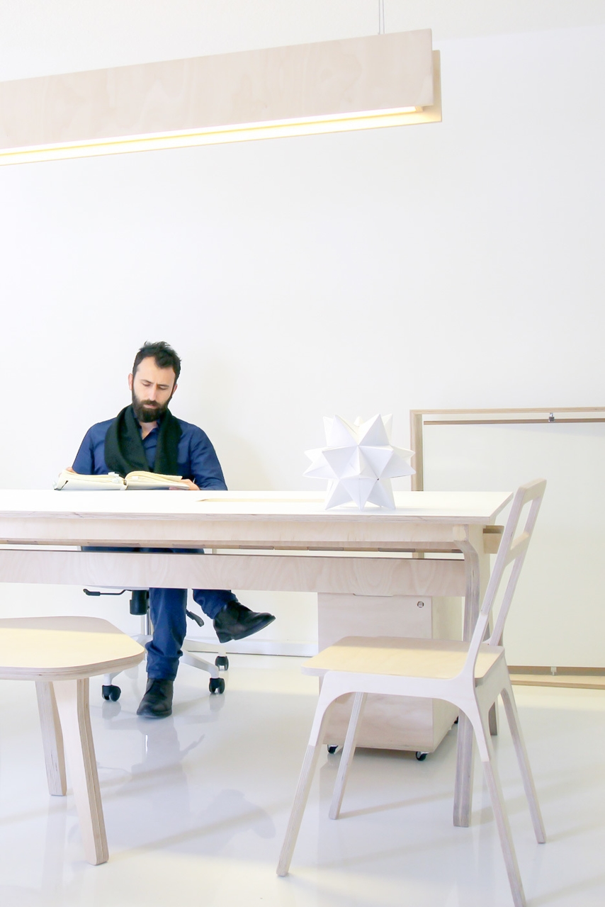 Mill Architects meeting room with Team Desk and Slim Chair