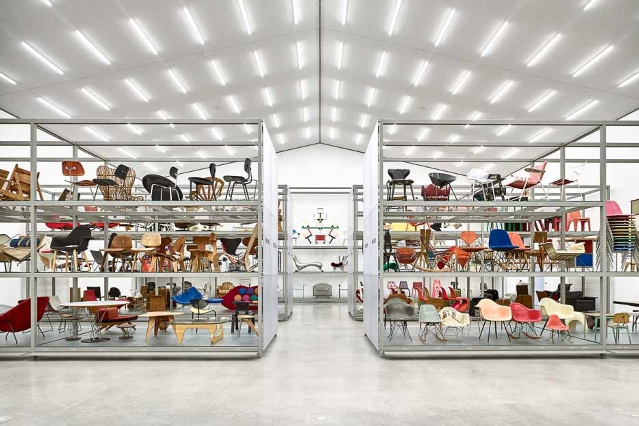 Vitra Schaudepot collection on display