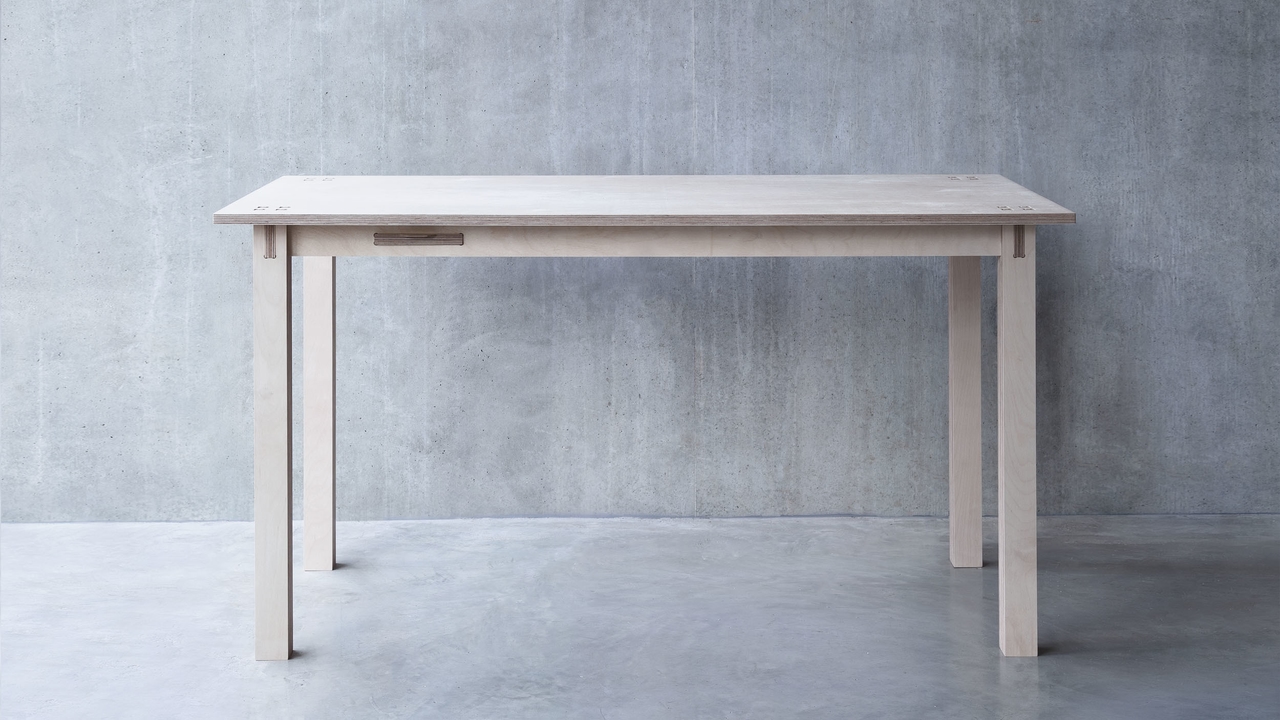 General view of the Layout table, a creative user workspace table by Josh Worley for Opendesk