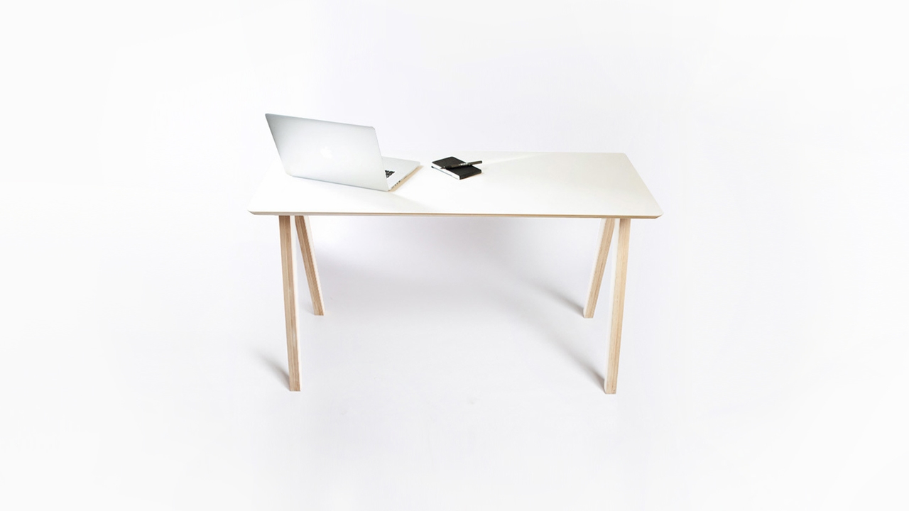 Entire view of the Olivia Desk by Joni Steiner for Opendesk