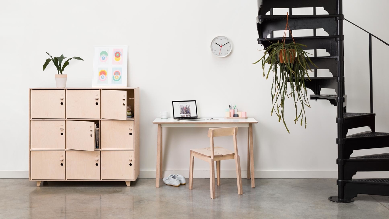 Roxanne Chair with Fin Locker and Olivia Desk
