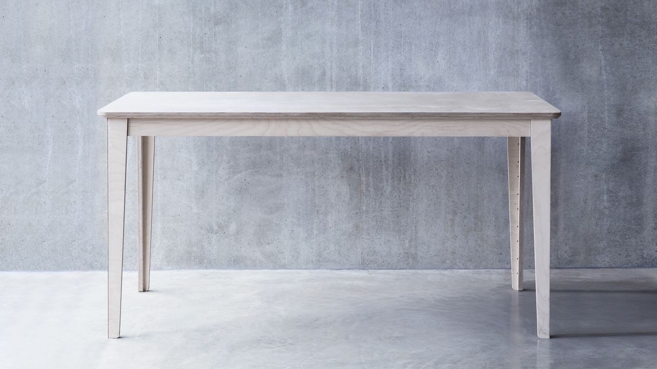 Side angle of the Unit Table a workspace furniture by David Steiner for Opendesk