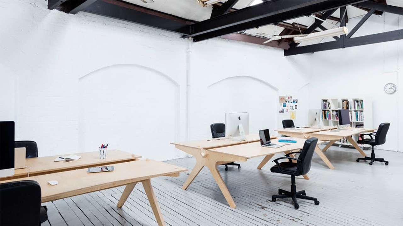 The Working Party’s Office in Sydney with Lean Desks overall view of the space.