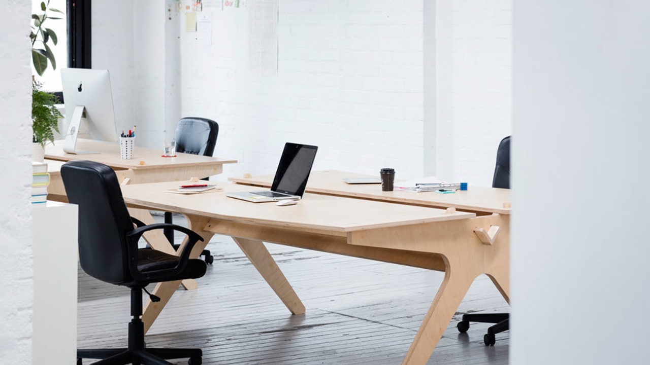 The Working Party’s Office in Sydney with Lean Desks.